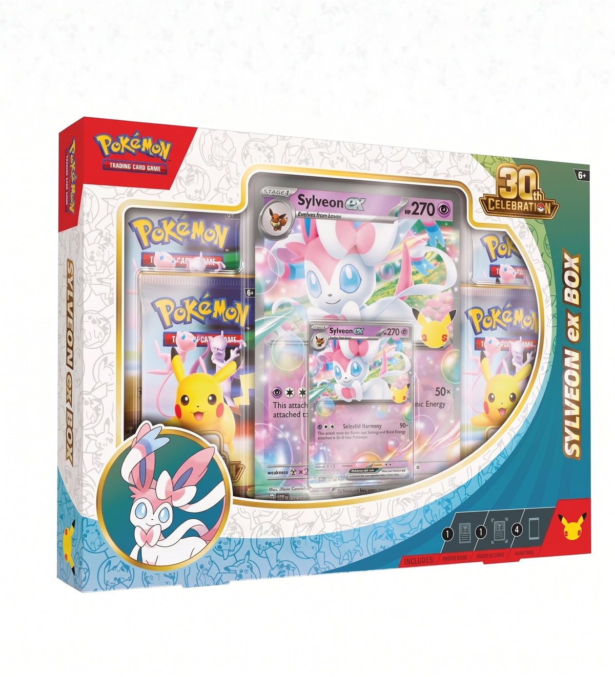 Pokémon TCG: 30th Celebration Pokémon ex Box—Sylveon ex