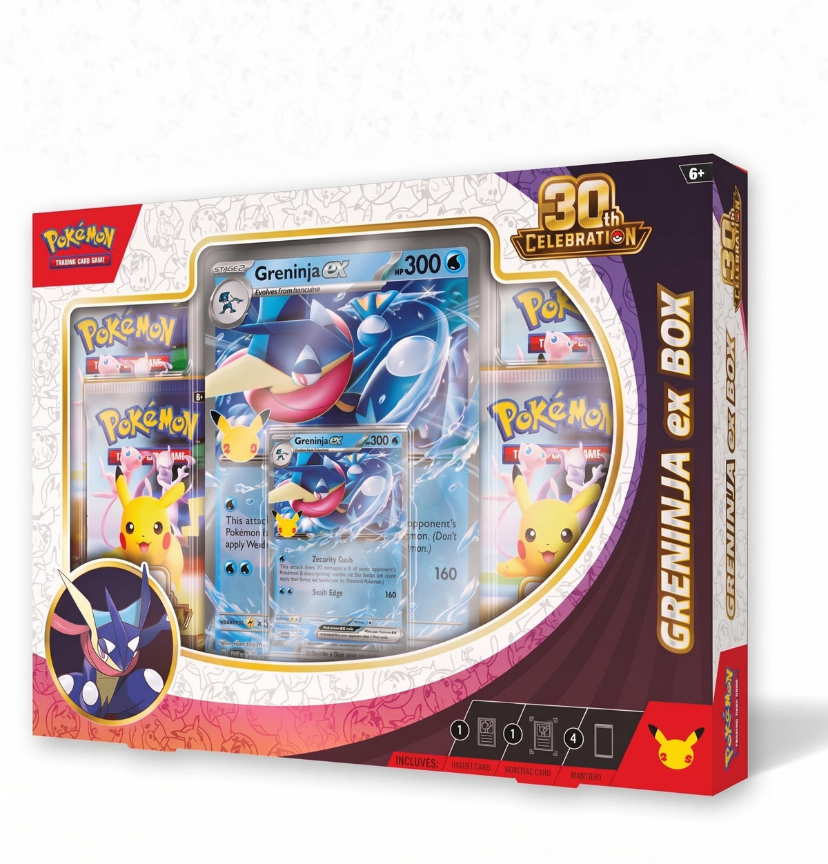 Pokémon TCG: 30th Celebration Pokémon ex Box— Greninja ex