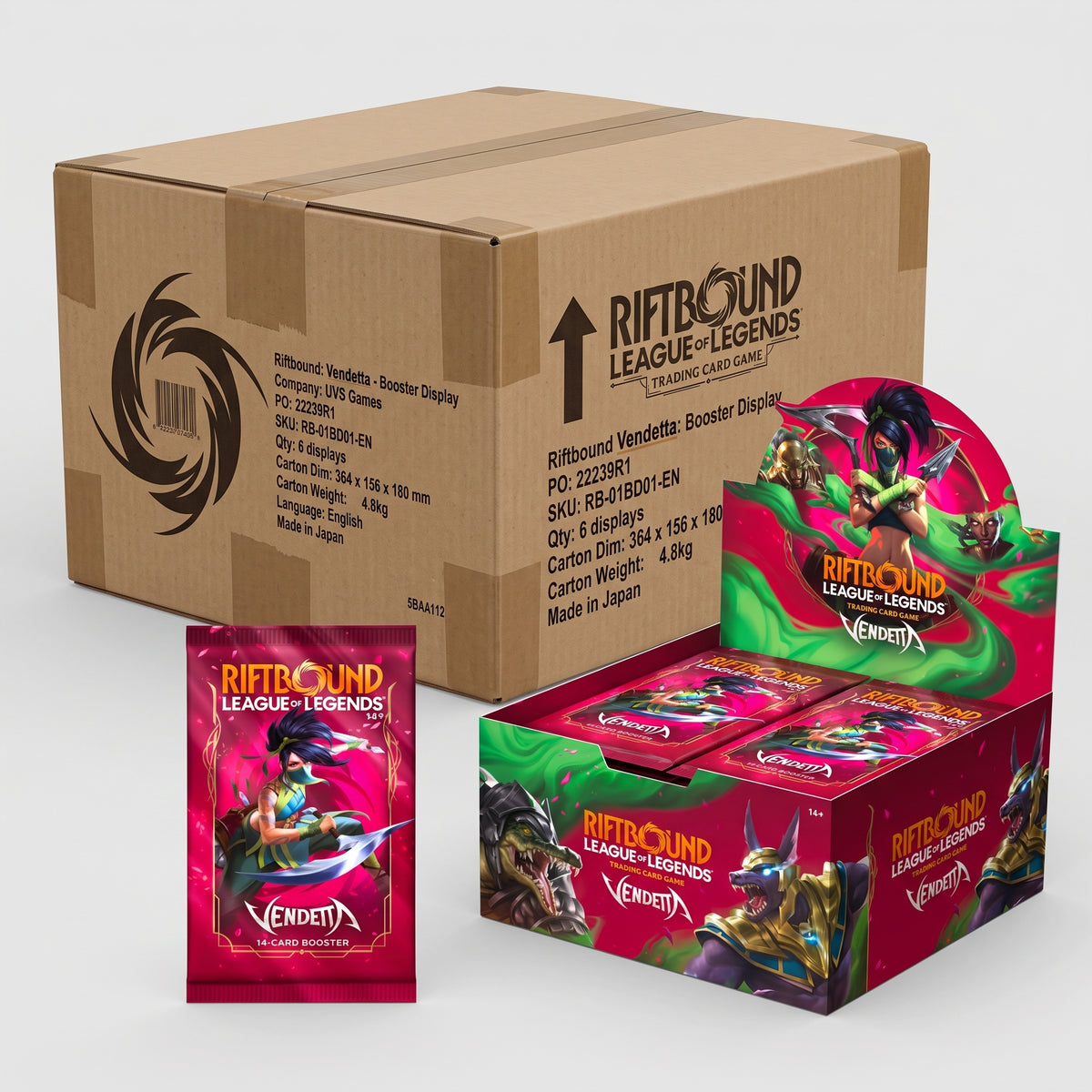 Riftbound Vendetta Booster Box Case