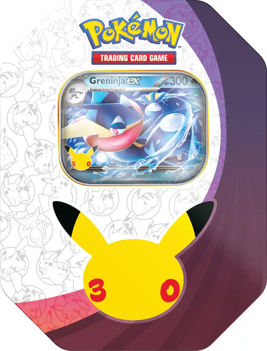 Pokémon - Trading Card Game: 30th Celebration 5 packs Tin Ex Greninja (5107)