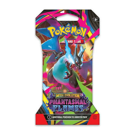 Pokémon TCG: Mega Evolution—Phantasmal Flames Sleeved Booster Pack (ME02)